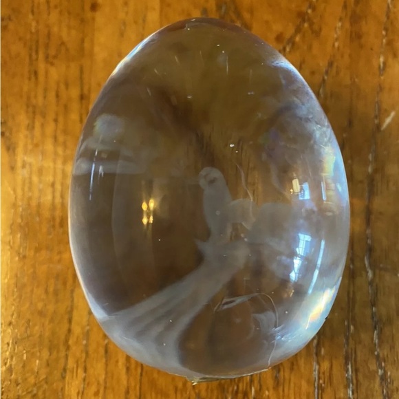 Vintage Ekenas Sweden Hummingbird Egg-Shaped Paperweight EUC! - Picture 8 of 9